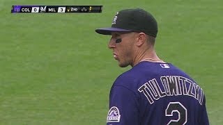 COL@MIL: Tulowitzki starts a nice double play