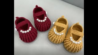 Pearl baby shoes tutorial