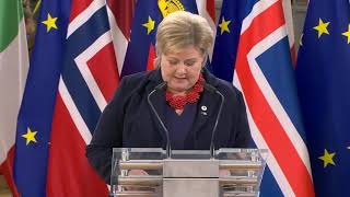 Erna Solberg 25th EEA anniversary speech