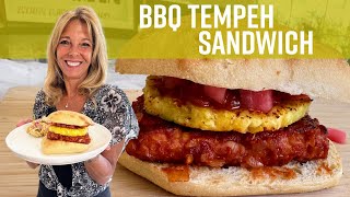 BBQ Tempeh Sandwich Recipe| Kathy's Vegan Kitchen