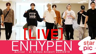 [LIVE] ENHYPEN Arrival  - at Gimpo Airpor 20230918