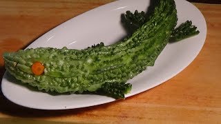 Vegetable carving crocodile | vegetable carving animals | nowple tricks | fruit & vegetable craft