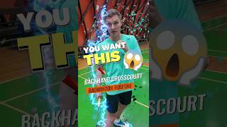 ⚠️➡️Backhand🏸 Crosscourt drop 💪🏸 #badminton #badmintontraining #backhand #axelsen