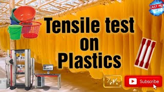 Tensile test on Plastics