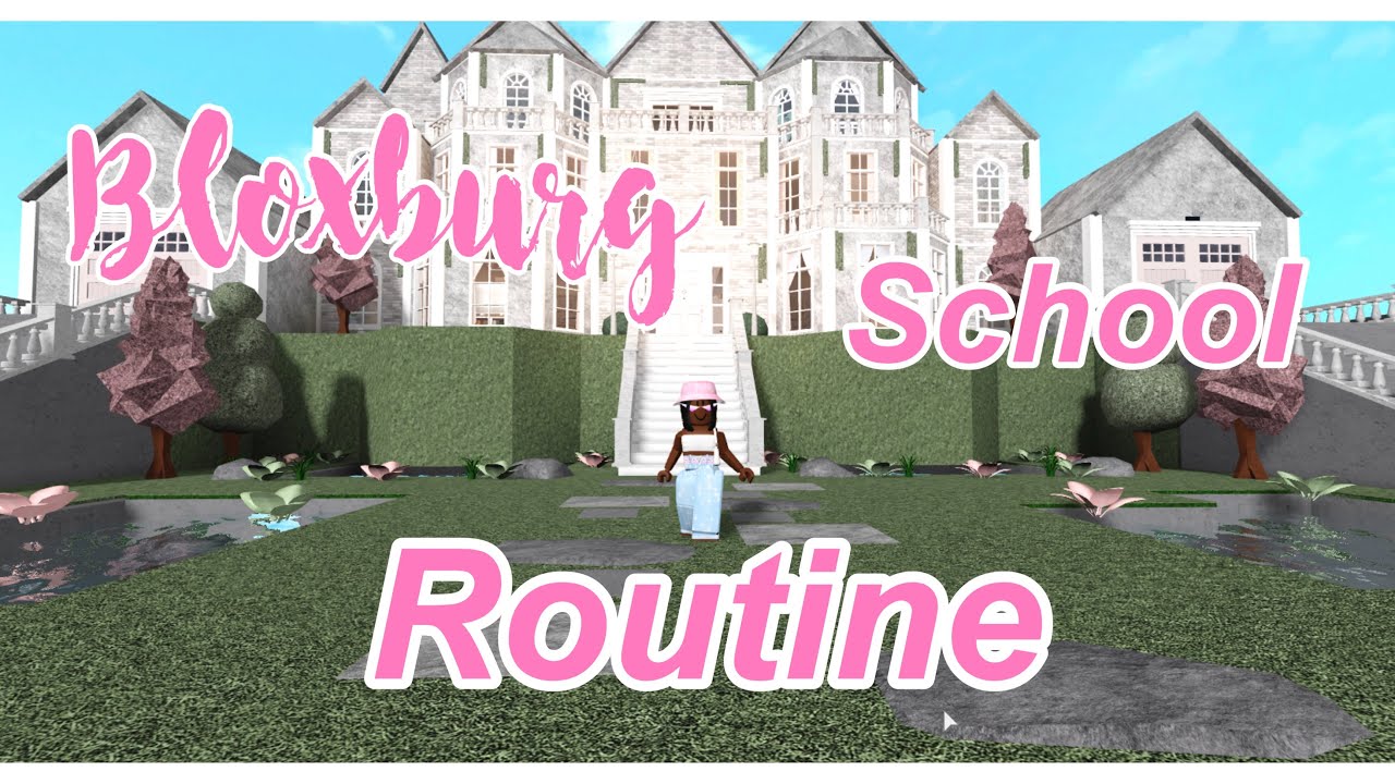 School Routine In Roblox Bloxburg Youtube