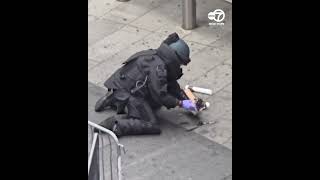 NYPD bomb squad dismantles suspicious package left in Times Square