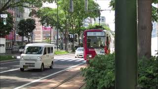 札幌市電3300形3305号車　外回り 循環　＠狸小路　(‘21/6)