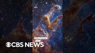 James Webb Space Telescope reveals "Pillars of Creation" in stunning new detail #shorts