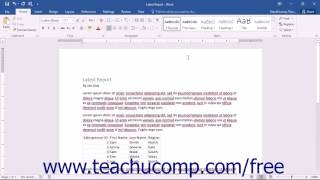Word 2016 Tutorial About Word Microsoft Training
