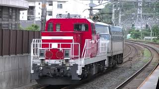 JR貨物 EF66-115+DD200-12  8865レ  島本(下り急行線)通過