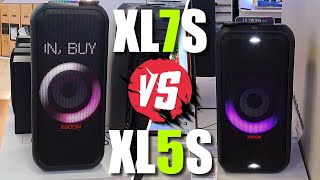 🥶LG XBOOM XL7S VS LG XBOOM XL5S ⁕ The NEWEST XBOOM Series Comparison ® Stereo SOUND TEST😨