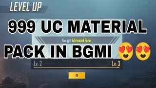 999 UC MATERIAL PACK CREATE OPENING LEVEL 3 UPGRADE MATERIAL PACK IN BGMI