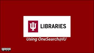 OneSearch@IU Overview