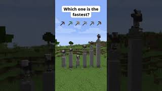 Which Minecraft Pickaxe Is Better? #shorts