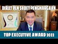 Dirut PLN Darmawan Prasodjo Sabet Penghargaan Top Executive Award 2022