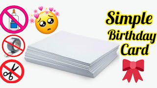 🎀How to make Birthday greeting card | Easy and beautiful Happy Birthday card | DIY card for Birthday