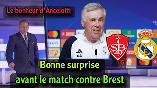 Ancelotti annonce de grosses surprises pour le Real Madrid avant d'affronter Brest