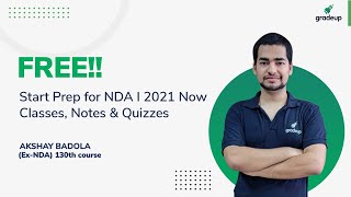 NDA 2021 Preparation | NDA I 2021 Free Classes, Notes & Quizzes | Start Preparation Now! | Gradeup