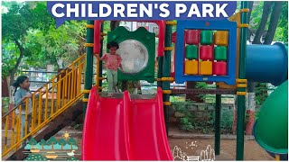 Fun indoor playground for kids|saanvi playing in park|outdoor playground for children|Slide & Swing