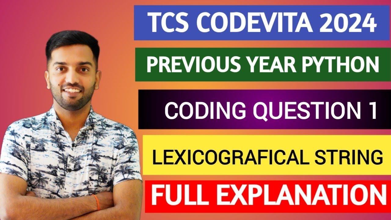 TCS CODEVITA 2024 | Previous Year TCS CodeVita Coding Question No 1 ...