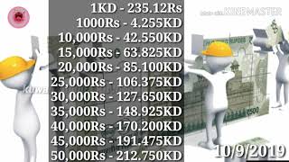 Today's kuwait currency ||and|| gold prices||10/9/2019ఈరోజు కువైట్ కరెన్సీ ||మరియు|| బంగారం ధరలు||