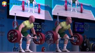 Aurimas Didzbalis (94, LTU) - 182kg/189kg Snatches