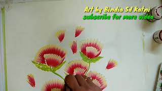 Acrylic panting-one stroke tecnic flower Bindiya Sd.😈