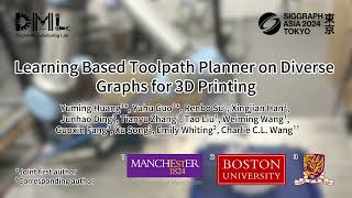 Learning Based Toolpath Planner on Diverse Graphs for 3D Printing (SIGGRAPH Asia 2024)