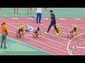 2024関東学生新人陸上　女子100mh　予選4組