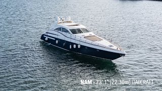 NAM 73′ 1″ (22.30m) Italcraft - Cantiere Navale Del Golfo 1999 Available for Sale