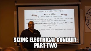 Sizing Conduit per the National Electrical Code - Part 2