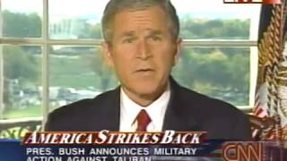 News - Afghan War - President Bush Announces Start of War - 7 Oct 2001 - CNN