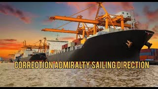 Mengoreksi publication admiralty sailing Directions