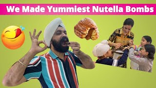 We Made Yummiest Nutella Bombs | RS 1313 VLOGS | @RS1313Shorts  Ramneek Singh 1313