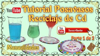 POSAVASOS CON CD RECICLADOS