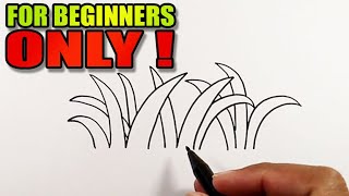 How to draw grass easy version | Simple Drawings | Grass Drawing Easy