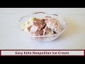 Super Easy Keto Neapolitan Ice Cream (Nut Free and Gluten Free with Dairy Free Option)