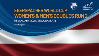 🔴 RELIVE 🇱🇻 Women's \u0026 Men's Doubles Run 2 | EBERSPÄCHER Luge World Cup  SIGULDA, LATVIA