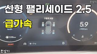 현대 신형 팰리세이드 2.5 7인승 HTRAC 급가속(2026 Hyundai Palisade 2.5T Acceleration) - 2025.1.21