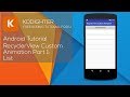 Android Studio Tutorial - RecyclerView Animation 1: List