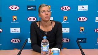 Maria Sharapova press conference (4R) - Australian Open 2015