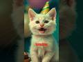 Funny white kitten #cat #catshorts #ai