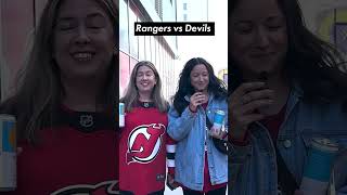 🔵 🔴 Rangers and Devils fans say nice things about the other side 🏒 | #shorts | NYP Sports