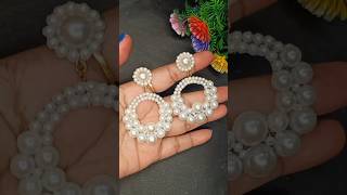 diy pearl earrings making at home #diy #creative #craft #diycrafts #handmade #diyjewellery #crafter