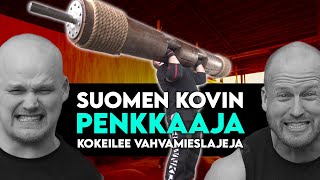 Penkkipunnertaja vs Vahvamies | +230kg penkkimies kokeilee vahvamieslajeja