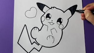 How to Draw Cute Baby Pikachu