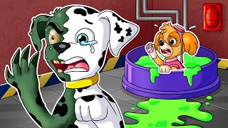 Paw Patrol Ultimate Rescue | Marshall Tunrs Into Zombie!!! - Very Sad Story | Rainbow 3