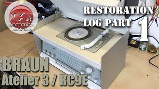 Braun Atelier 3 Stereo (RC 9E) restoration - part 1. My 'twin' has arrived.