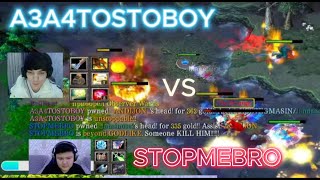 A3A4TOSTOBOY (storm) vs STOPMEBRO (anti mage) Potnie zaruba