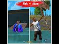 Alok vs Adam attitude status // freefire noob vs pro attitude status #shorts #short